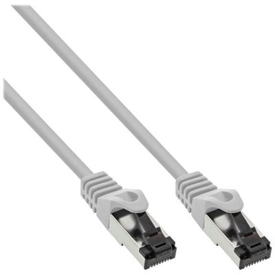 InLine 78850 Patchkabel 0.50 m Cat 8.1 Kabel / Cat 6a Stecker S/FTP grau