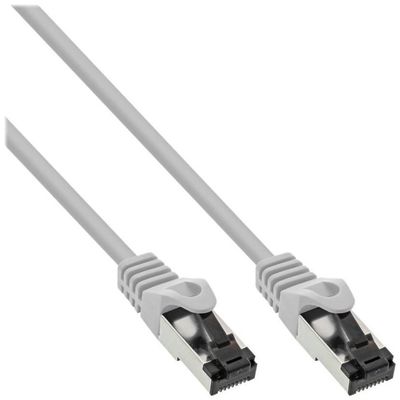 InLine 78803 Patchkabel 3.00 m Cat 8.1 Kabel / Cat 6a Stecker S/FTP grau