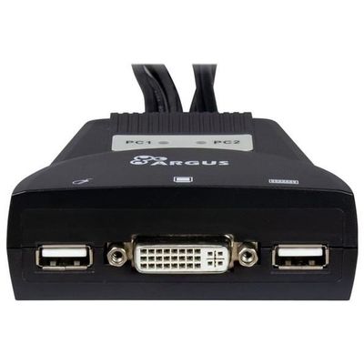 Inter-Tech LS-21DA DVI IPC KVM Kabel-Switch