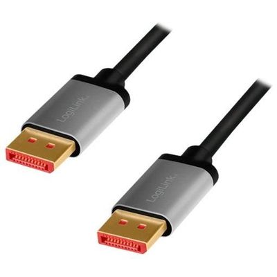 LogiLink CDA0104 DisplayPort Cable 1.00 m schwarz / grau