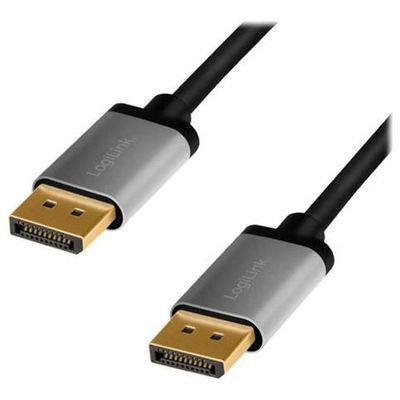 LogiLink CDA0101 DisplayPort Cable 2.00 m schwarz / grau