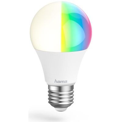 Hama WLAN-LED-Lampe E27, 10W, RGBW, ohne Hub, für Sprach-/App-Steuerung