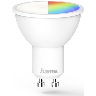 Hama WLAN-LED-Lampe GU10, 5.5W, RGBW, ohne Hub, für Sprach-/App-Steuerung