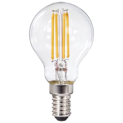 Xavax LED-Filament E14, 470lm ersetzt 40W, Tropfenlampe, warmweiß
