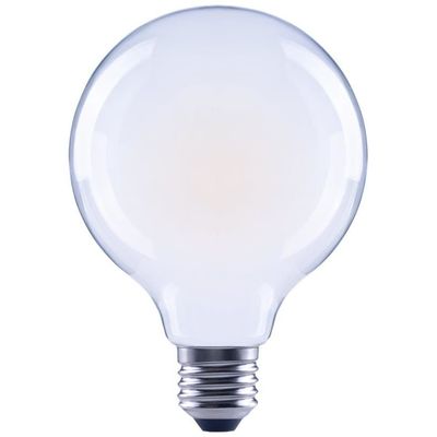 Xavax LED-Filament E27, 806lm ersetzt 60W Globelampe, G95, Warmweiß, matt