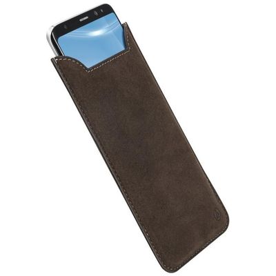 Hama Smartphone-Sleeve Soft Fleece Größe XXL, braun