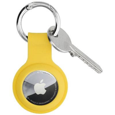 Hama Edge Protector Finest Feel für Apple AirTag, gelb
