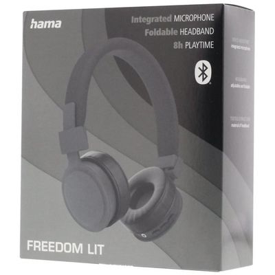Hama Freedom Lit Bluetooth, On-Ear, faltbar, mit Mikrofon, schwarz