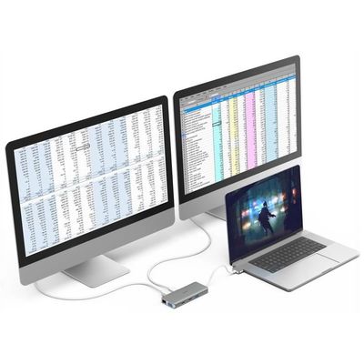 Hama USB-C-Hub Multiport für Apple MacBook Air & Pro, 12 Ports