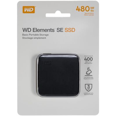 WD SSD Elements SE USB3.0 WDBAYN4800ABK-WESN 480GB