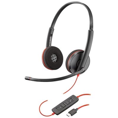 Poly Blackwire C3220 USB-C Stereo Headset schwarz