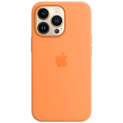 Apple Silikon Case MM2D3ZM/A für iPhone 13 Pro mit MagSafe gelborange