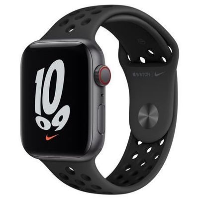 Apple Watch Series SE Nike 44mm Cellular Spacegrau/Aluminium Nike  Sportband, Flouroelastomer, anthrazit/schwarz Buy
