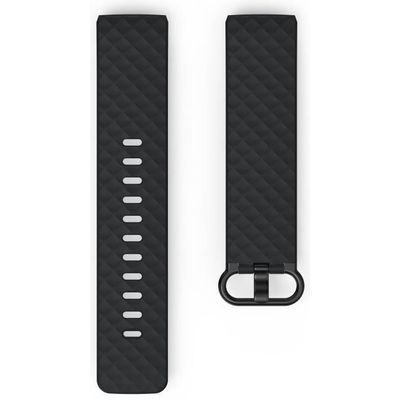 Hama Armband für Fitbit Charge 3/4, Ersatzarmband, universal , Schwarz