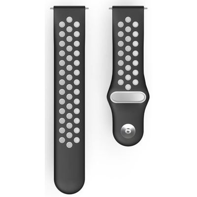 Hama Sportarmband für Fitbit Versa 2/Versa (Lite), atmungsak tiv, univ., Schw/Gr