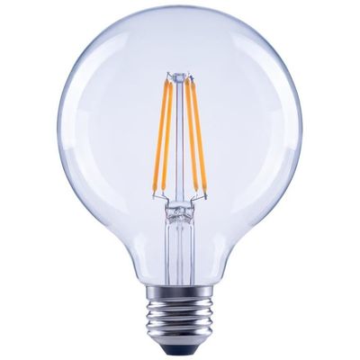 Xavax LED-Filament E27, 806lm ersetzt 60W Globelampe, G95, klar, warmweiß