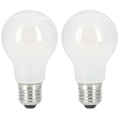 Xavax LED-Filament E27, 806lm ersetzt 60W, Glühlampe, warmweiß, matt, 2 Stück
