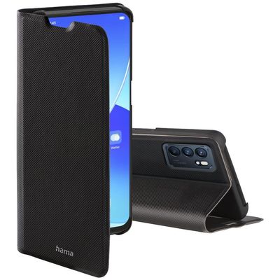 Hama Booklet Slim Pro für Oppo Reno6 5G, schwarz