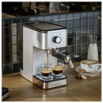 Graef ES400EU CoffeeKitchen Siebträger-Espressomaschine silber