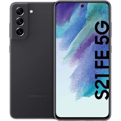 Samsung Galaxy S21 G990B FE 5G Android™ Smartphone in grau  mit 128 GB Speicher