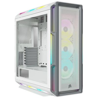 Corsair 5000T RGB TG Tempered Glass, weiß