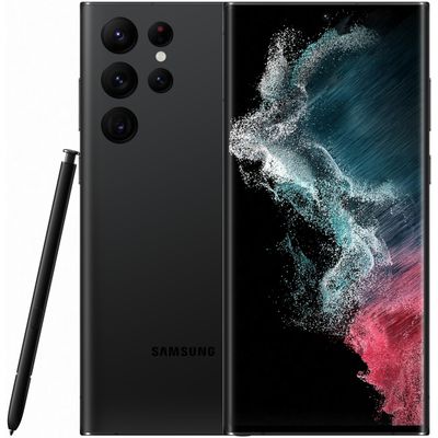 Samsung Galaxy S22 Ultra S908B 5G Android™ Smartphone in schwarz  mit 512 GB Speicher