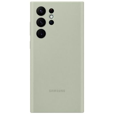 Samsung EF-PS908TMEG Silicone Cover für Galaxy S22 Ultra oliv grün