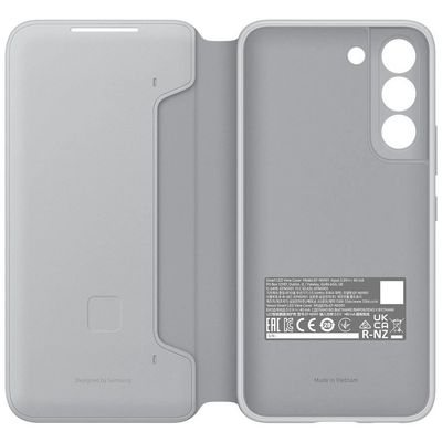 Samsung EF-NS901PJEG LED View Cover für Galaxy S22 light gray