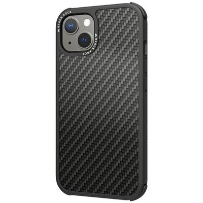 Black Rock Cover Robust Real Carbon für Apple iPhone 13, schwarz
