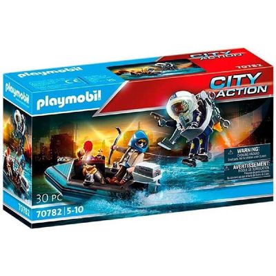 Playmobil 70782 Polizei-Jetpack Festnahme des Kunsträubers