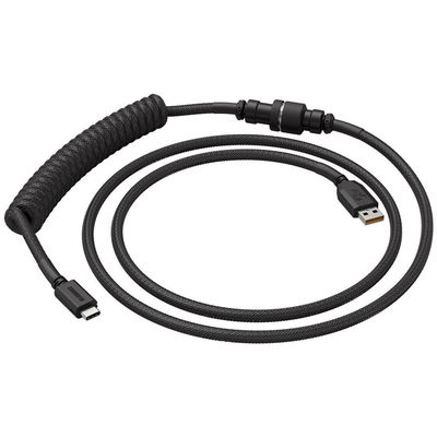 Glorious Coiled Cable Spiralkabel, USB-C auf USB-A, phantom black
