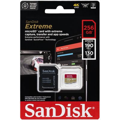 SanDisk Extreme microSDXC Kit (2022) 256GB