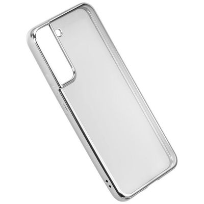 Hama Cover Clear&Chrome für Galaxy S22+ (5G), Silber