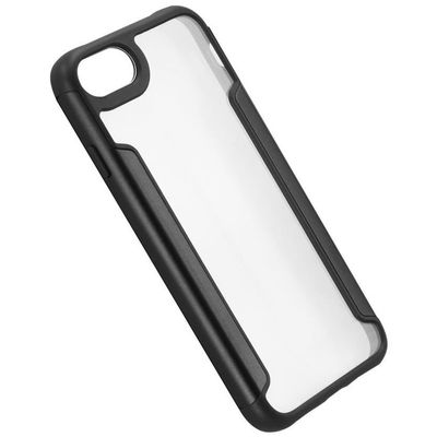 Hama Cover Metallic Frame für iPhone 7/8/SE 2020/SE 2022, transparent/schwarz