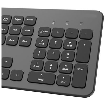 Hama KW-700 Wireless DE-Layout, anthrazit/schwarz