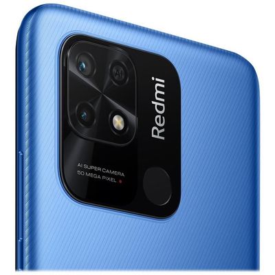 Xiaomi Redmi 10C NFC Android™ Smartphone in blau  mit 64 GB Speicher