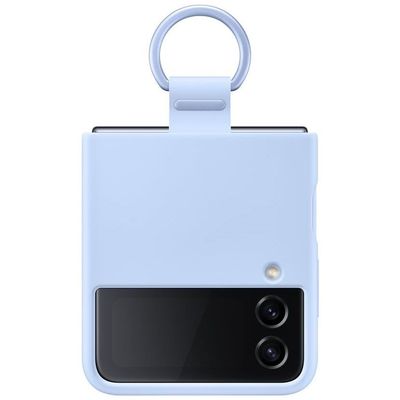 Samsung EF-PF721TLEG Silicone Cover mit Ring Galaxy Z Flip4, arctic blue