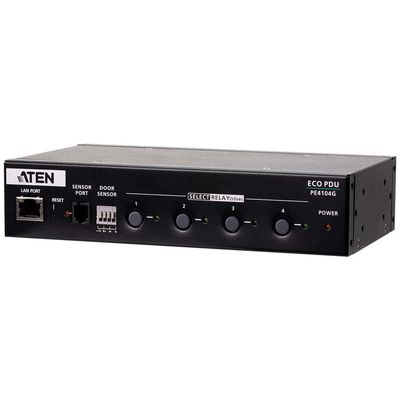 Aten PE4104G-AT-G 1U 4-Outlet Half-reck eco PDU 10A