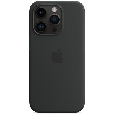 Apple iPhone 14 Pro Silikon Case mit MagSafe Midnight