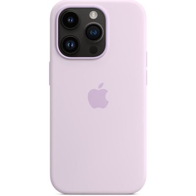 Apple iPhone 14 Pro Silikon Case mit MagSafe Lilac