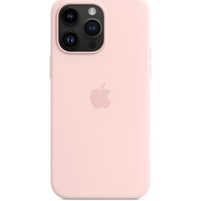 Apple iPhone 14 Pro Max Silikon Case mit MagSafe Chalk Pink