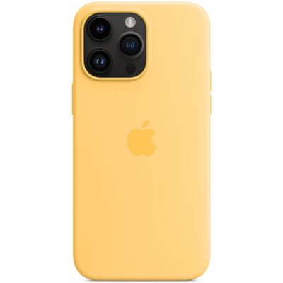 Apple iPhone 14 Pro Max Silikon Case mit MagSafe Sunglow