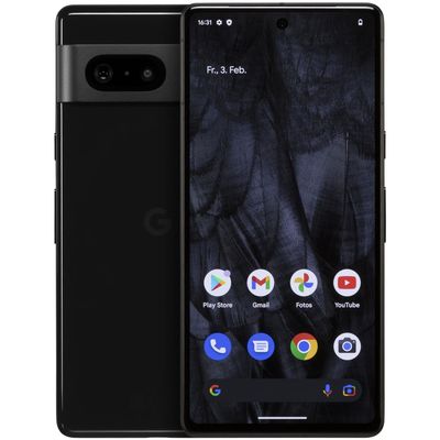 Google Pixel 7 5G Android™ Smartphone in schwarz  mit 256 GB Speicher