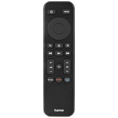 Hama Fernbedienung für TV + Button Netflix, Prime Video, Disney+, programmierba