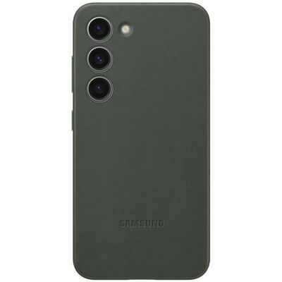 Samsung Leather Cover für Galaxy S23 green