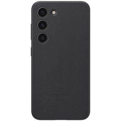 Samsung Leather Cover für Galaxy S23 black