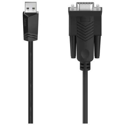 Hama 00200622 USB-Seriell-Kabel 1.50 m doppelt geschirmt  schwarz