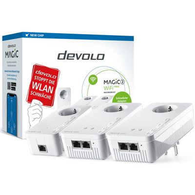 devolo Magic 2 WiFi ac Next Multiroom Kit 2400Mbit,Powerline+WLAN, 5x LAN, Mesh