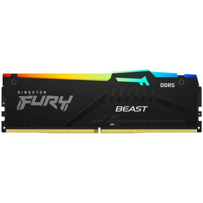 Kingston Fury Beast Black RGB EXPO 8GB DDR5 RAM mehrfarbig beleuchtet