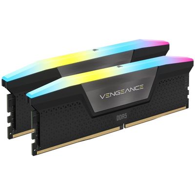 Corsair Vengeance RGB Schwarz 64GB DDR5 RAM mehrfarbig beleuchtet